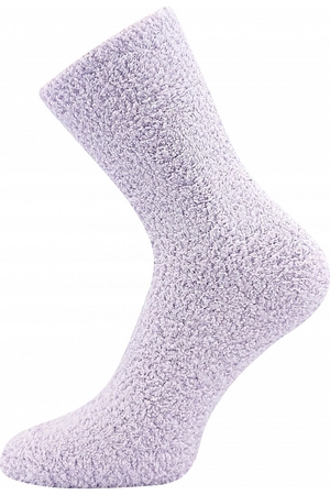 Jemné žinylkové dámské ponožky jednobarevné volnější lem nestahují, neškrtí příjemné a hebké na dotek