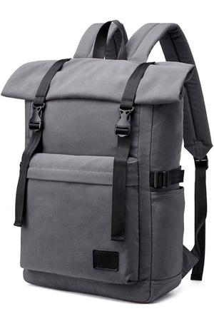 Stylový voděodolný batoh v minimalistickém stylu jednobarevný vnitřní vypolstrovaná přihrádka na notebook