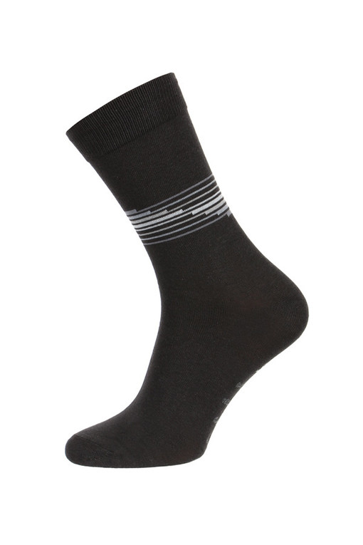 Jednobarevné pánské ponožky s pruhy