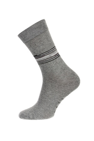 Pánské ponožky s proužkou. Materiál: 90% bavlna, 5% polyamid, 5% elastan.
