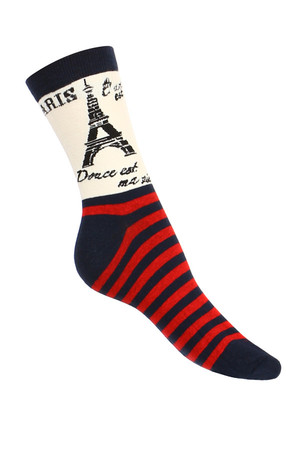 Originální dámské ponožky,různé vzory. U varianty Paris pouze jednostraný obrázek na pravé straně u obou párů.