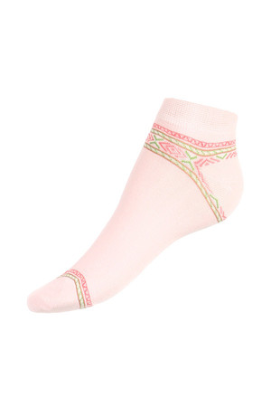 Dámské vzorované ponožky, nízké. Materiál: 85% bavlna, 10% polyamid, 5% elastan.