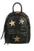 Malý dámský koženkový batoh s hvězdami do města