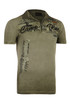 Pánské vintage tričko s nápisem a krátkým rukávem