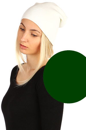 Jednoduchá dámská čepice, velký výběr barev. Rozměr: 20-38 cm. Materiál: 100% akryl.