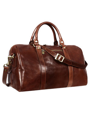 Kožená cestovní taška menší velikosti Design nadčasový luxusní vintage styl z pravé telecí kůže kombinuje časem