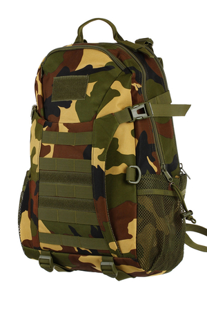 Praktický batoh v army stylu jeden hlavní oddíl se zapínáním na zip možnost zmenšení nebo zvětšení díky