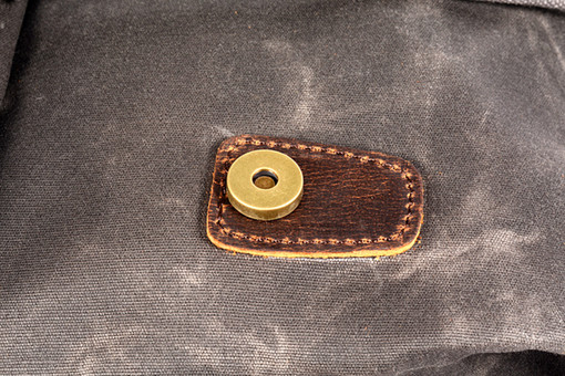 Vintage batoh plátěný s koženými detaily