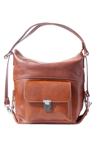 Prostorná kožená taška s nastavitelným popruhem vhodná do práce, do města i na cestování. Lze nastavit na variantu