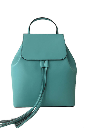 Dámský elegantní městský batoh z pravé kůže - dovoz z Itálie. Jsou pro něj charakteristické syté pastelové barvy