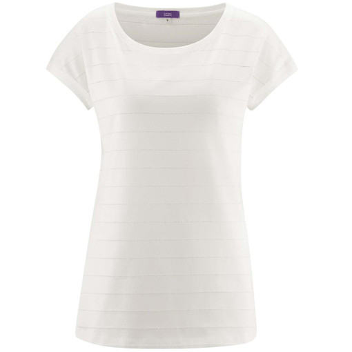 Dámské tričko z organické bavlny děrovaný vzor