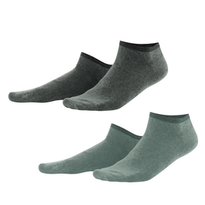 Biobavlněné kotníkové unisex ponožky od německé značky LIVING CRAFTS jednobarevné provedení v balení po dvou