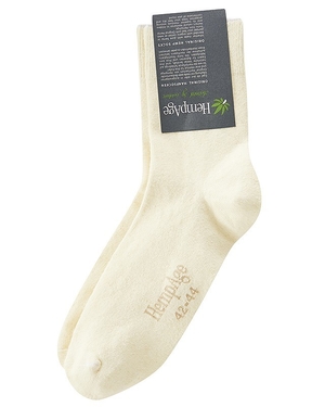 Ekologické ponožky v klasické výšce s biobavlnou a konopím od německého výrobce HempAge. jednobarevné provedení