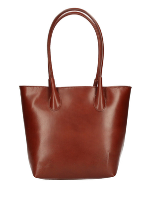 Dámská shopper kabelka z pravé kůže nejoblíbenější typ kabelky hladký design jednobarevné provedení prostorná a