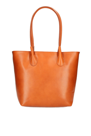 Dámská shopper kabelka z pravé kůže nejoblíbenější typ kabelky hladký design jednobarevné provedení prostorná a