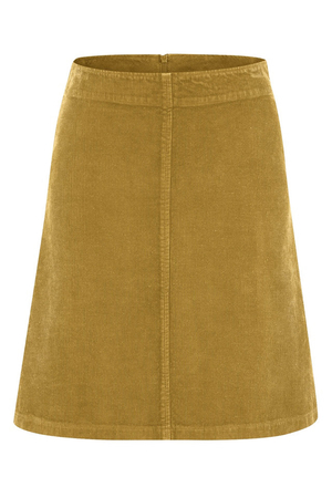 Přírodní dámská sukně z konopí a biobavlny z kolekce udržitelné módy od německé značky HempAge. jednobarevné