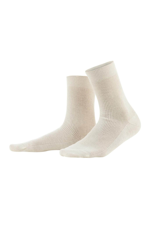 Biobavlněné ponožky s vysokým podílem biovlny od německého výrobce udržitelné módy Living Crafts jsou vhodné pro