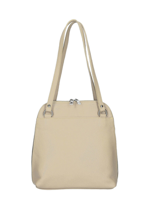 Menší dámská kabelka 2 v 1 z pravé kůže od italského výrobce možná změna na batoh nastavitelné popruhy dvě