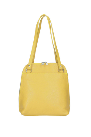 Menší dámská kabelka 2 v 1 z pravé kůže od italského výrobce možná změna na batoh nastavitelné popruhy dvě