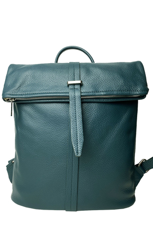 Městský přepásaný batoh z pravé kůže retro styl magnetický zámek ve víku zipová kapsa tělo uzavíratelné na zip