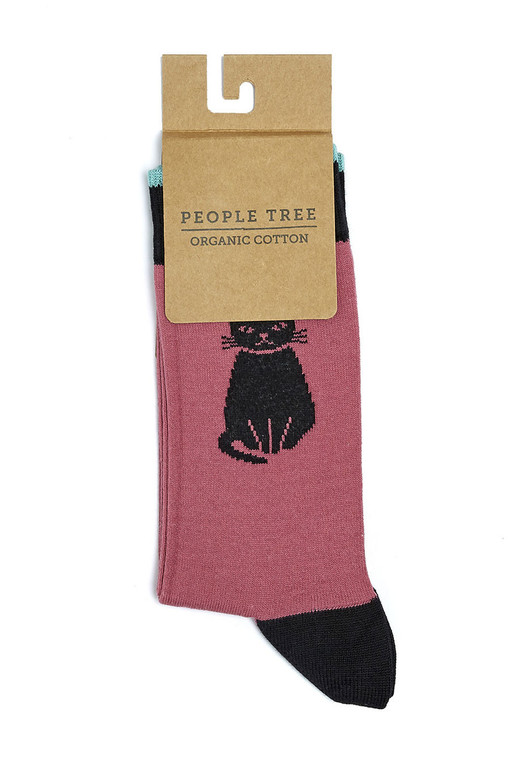 Dámské EKO ponožky s obrázkem kočky 