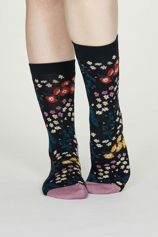 Dámské EKO ponožky s květinami