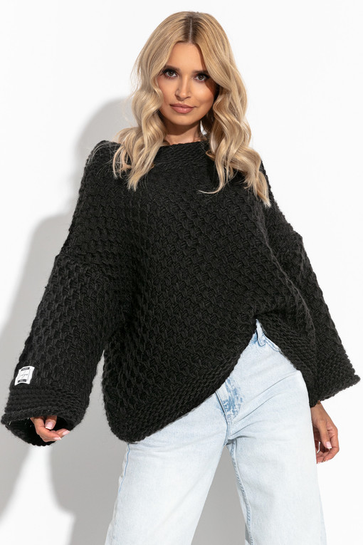 Dámský pletený svetr s vlnou