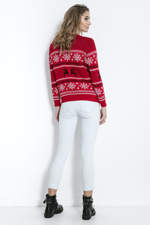 Teplý svetr s vánočním motivem