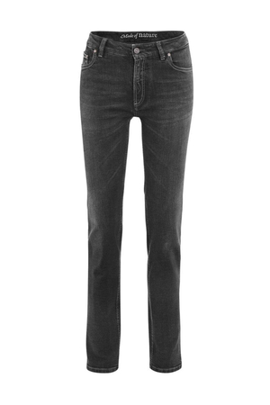 Dámské černé EKO džíny udržitelná móda německá značka Living Crafts s 2 % elastanu jemně se přizpůsobí