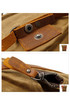 Plátěný retro rolovací batoh s koženými doplňky