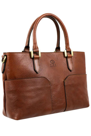 Dámská minimalistická kabelka z prvotřídní hovězí kůže, ručně barvená, ušitá v Itálii bavlněná podšívka