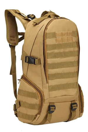 Outdoorový unisex batoh střední velikosti jednobarevný hlavní prostor na zip - volný bez přepážky jedna vnitřní