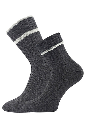Dámské vlněné ponožky s kašmírem žebrované z vrchní části pohodlný pružný lem, který netlačí jemné